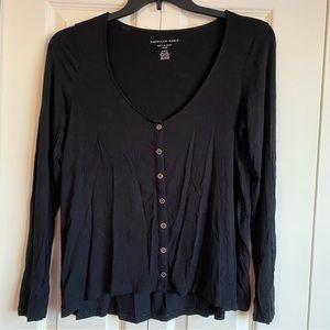Soft & Sexy Slub Knit Button Up
